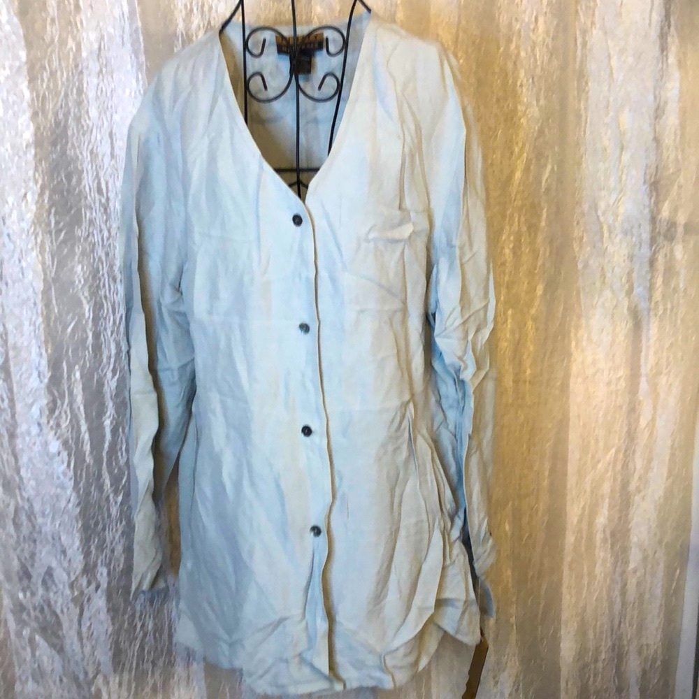FINITY NATURALS silk/linen blend shirt